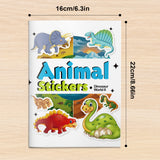 Second dinosaur sticker activity book for kids with prehistoric animal scenes