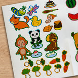 Ages 3-6 match and play sticker book for early thinking