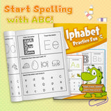 Ages 3-6 alphabet practice book for literacy learning