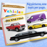 Vehicles Early Learning Book for Kids, Vehicle Recognition, First Vocabulary and Preschool Learning Skills