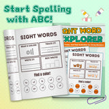 Ages 4-7 sight word book for literacy learning