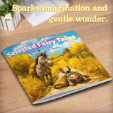 Printed Selected Fairy Tales book with horse and donkey story scenes