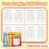 Animal Sudoku Puzzle Books: 4-Level Logic Set product image 8 showing printed book details for screen-free reading and learning