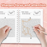 Challenge Maze Workbook for Kids, Hard Maze Puzzle Book with Tough Pathfinding Practice, Deep Focus Training, Logic Skills, and High-Level Brain Challenge Fun