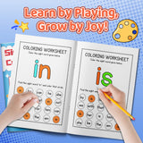 Printed sight word coloring activity book