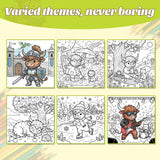 Ages 3-8 farm coloring activity book for screen-free creative fun