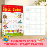 Children's handwriting readiness book with loops curves and lines