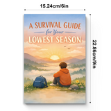 Survival Guide for Your Lowest Season product image 8 showing printed book details for screen-free reading and learning