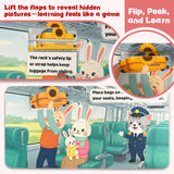 Screen-free train storybook for parent-child discovery and early science