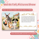 The Bremen Town Musicians Classic Fairy Tale Picture Book for Kids, Grimm’s Fairy Tales Storybook, Animal Adventure Bedtime Reading Book for Early Readers and Gift Giving