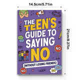 Size reference image for teen assertiveness paperback guide