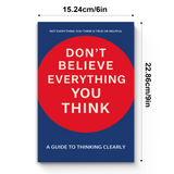 Don't Believe Everything You Think Self-Help Book product image 8 showing printed book details for screen-free reading and learning