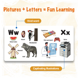 ALPHABET: A to Z Learning Book with Pictures (Board Book Edition)
