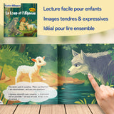 Children's bilingual fable book for early language learning and comprehension