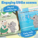 Printed preschool picture book for number recognition and counting to ten