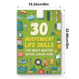 Size reference image for teen independent life skills guide