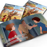 Children's bilingual story book for family lessons and language learning