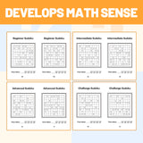 Number Grid Sudoku Books: Perspective Logic Set product image 8 showing printed book details for screen-free reading and learning