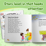 Ages 2-5 rhyme book for screen-free preschool listening practice