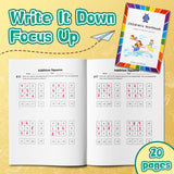 Kindergarten and Grade 1 addition practice workbook for Ages 5-8