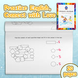 Pre-K and kindergarten shape counting workbook for Ages 4-8
