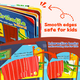 Ages 1-4 interactive board book for screen-free parent-child reading