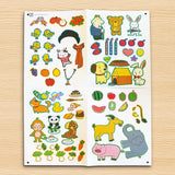 Children's match and play sticker pages for observation skills