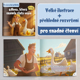 Printed Goose That Laid the Golden Eggs story book for vocabulary and family reading