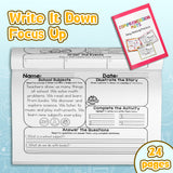 Kindergarten and Grade 1 story sequencing workbook for Ages 5-8