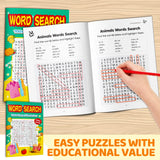Children's early literacy puzzle book with animal vocabulary