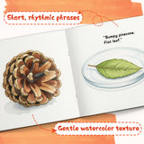 Printed picture book with touch and texture concepts for first vocabulary