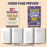 Teen Boundaries and Confident Communication 2-Book Set physical printed book set image 6, bundle ISBN 9798904665029