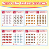 Kids screen-free brain game book for visual puzzles and attention practice