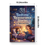 31 Bedtime Reassurance Stories for Worried Kids product image 8 showing printed book details for screen-free reading and learning