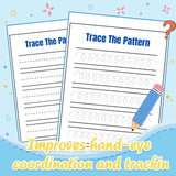 Ages 3-6 tracing workbook for screen-free pre-writing practice