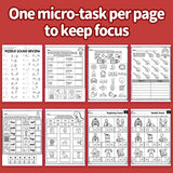 CVC Blending and Missing Sounds Workbook for Kids, Early Phonics Activity Book with Short A Word Practice, Sound Recognition, Word Building, and Fun Literacy Learning