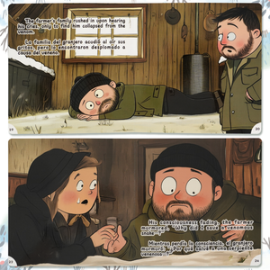 Paired Mounting-Bilingual Tales: The Farmer and the Snake – English & Spanish Storybook