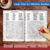 Adult and senior word search puzzle book with 300 easy-to-read puzzles
