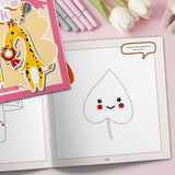 Printed preschool activity book for creativity and fine motor skills