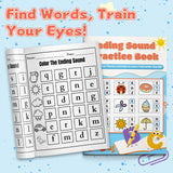 Children's color the ending sound activity book