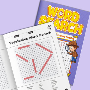 Word Search Puzzle Book Vocabulary Search for Kids cover