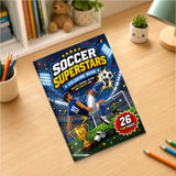 Soccer Superstars Coloring Book - Football Action Pages for Creative Kids physical printed English book interior page or product preview 4, ISBN 9798904662349