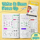 Pre-K and kindergarten number words workbook for Ages 4-8