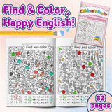 Ages 3-6 find and color book for visual discrimination