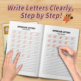 Printed uppercase letter practice book for early writing