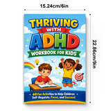Thriving with ADHD Workbook for Kids product image 8 showing printed book details for screen-free reading and learning