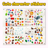 Printed sticker art book for visual recognition and fine motor skills