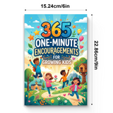 365 One-Minute Encouragements for Growing Kids product image 8 showing printed book details for screen-free reading and learning