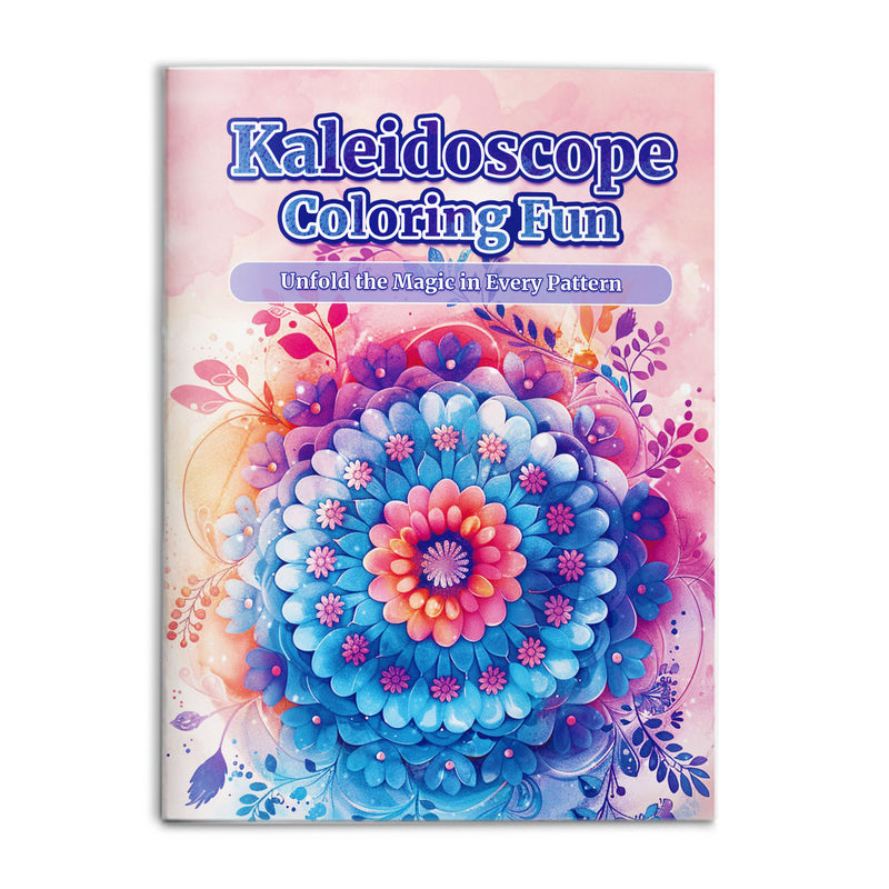 Kaleidoscope Coloring Fun Adult Coloring Book cover