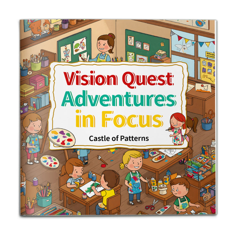 Visual Focus Challenge, Kids Search and Spot Activity Book with Missing Piece Puzzles, Observation Training, Brain Games, and Fun Learning Play